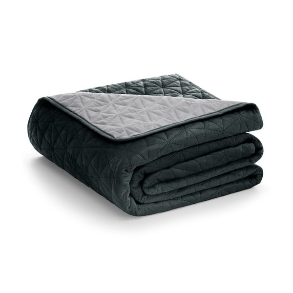 Laila Silver sötétszürke ágytakaró, 220 x 240 cm - AmeliaHome