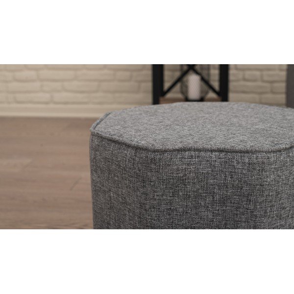 Szürke puff Hexa – Balcab Home-image-2