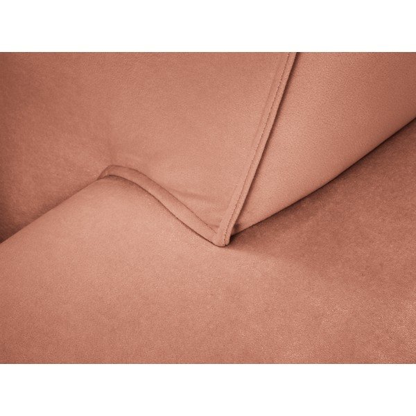 Siena rózsaszín bársonykanapé - Cosmopolitan Design-image-1