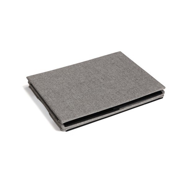 Szürke fedeles textil tárolódoboz 27x36x19 cm Soft Storage Small – Bigso-image-4