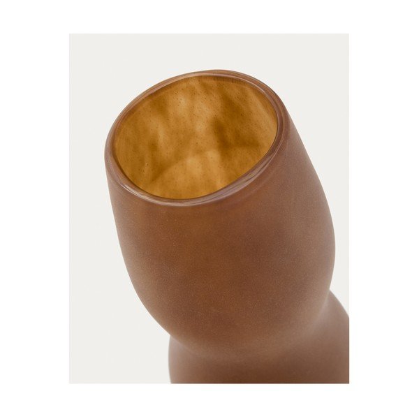 Barna üveg váza (magasság 32 cm) Crila – Kave Home-image-3