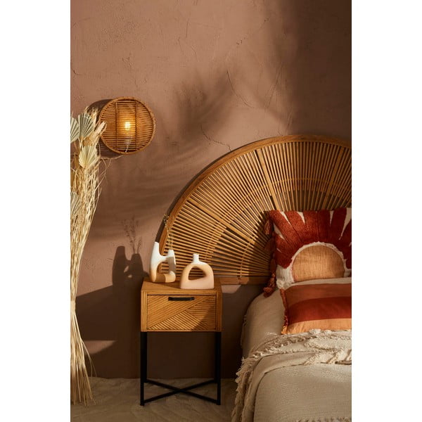 Fa-bambusz fali dekoráció 159x80 cm Solor – Sema-image-2