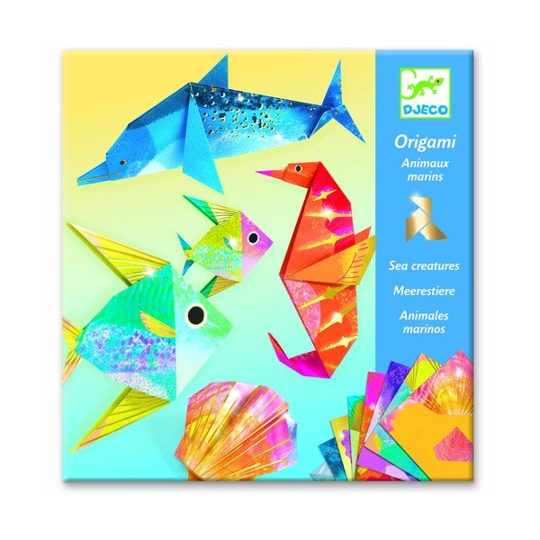 Glam Sea 24 db origami papír leírással - Djeco-image-1