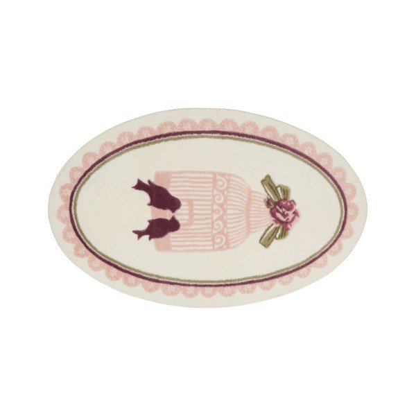 Confetti Bathmats Birdcage Pink fürdőszobai szőnyeg, 66 x 53 cm-image-1