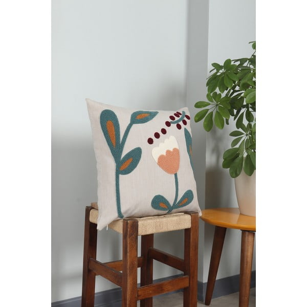 Len díszpárna 43x43 cm Fresya – Mioli Decor-image-2