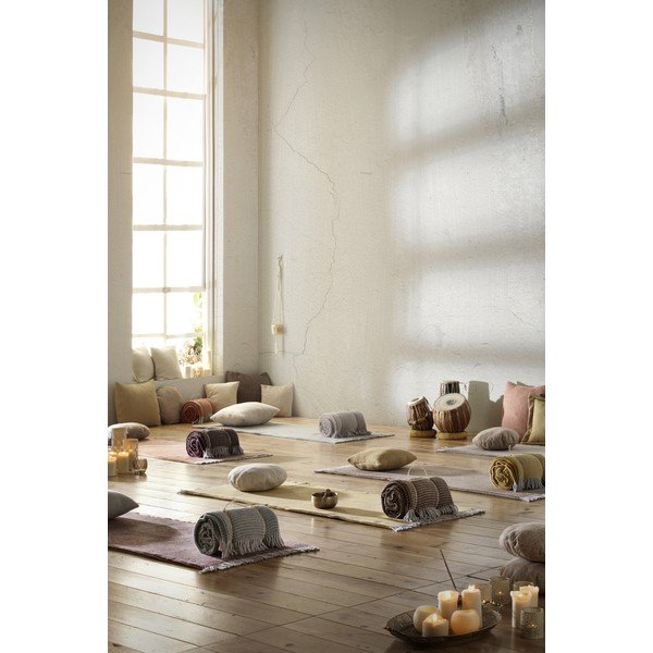 Zöld pamutkeverék takaró 140x180 cm Uniwaffle – Euromant-image-4