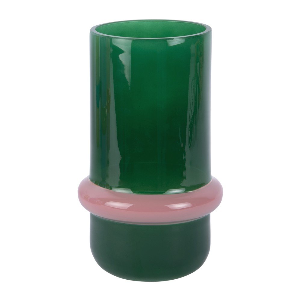 Zöld üveg váza (magasság 22 cm) Animado Anillo – PT LIVING