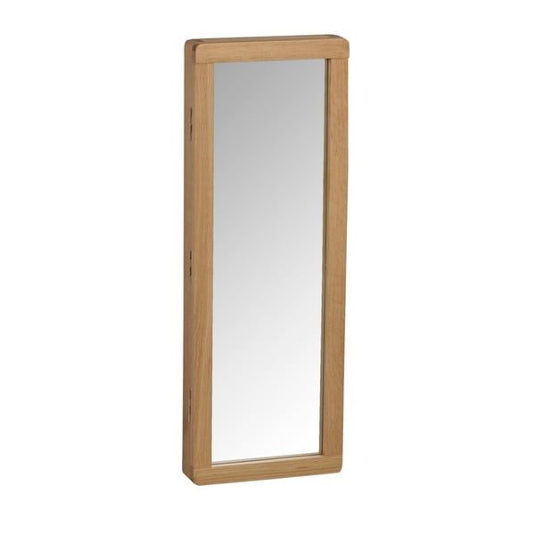 Metro natúr színű tölgyfa kulcstartó szekrény tükörrel - Rowico-image-2