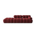 Piros bársony kanapé 282 cm Bellis – Micadoni Home