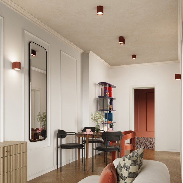 Narancssárga fali lámpa ø 10 cm Zora – Sollux-image-4