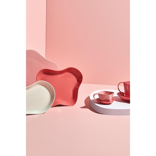 Lux 2 db világos rózsaszín tányér - Kütahya Porselen-image-1
