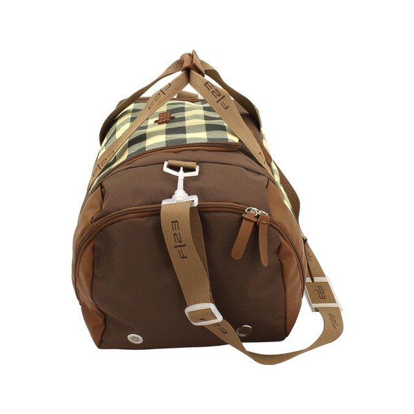 Check barna válltáska - Friedrich Lederwaren-image-3