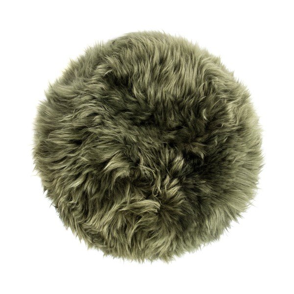 Zöld bárányszőrme ülőke, ⌀ 30 cm - Royal Dream-image-1