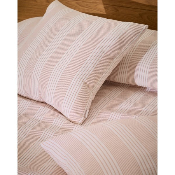 Piros-fehér pamut steppelt ágytakaró 240x260 cm Macie – Kave Home-image-3