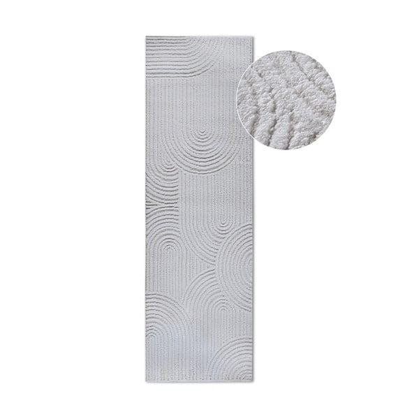 Krémszínű futószőnyeg 80x240 cm Chappe Cream White – Elle Decoration