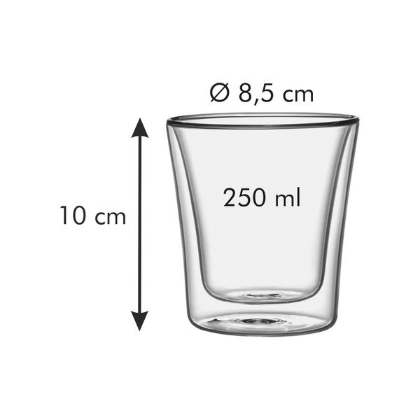 Duplafalú pohár szett 2 db-os 0,25 l myDrink - Tescoma-image-2