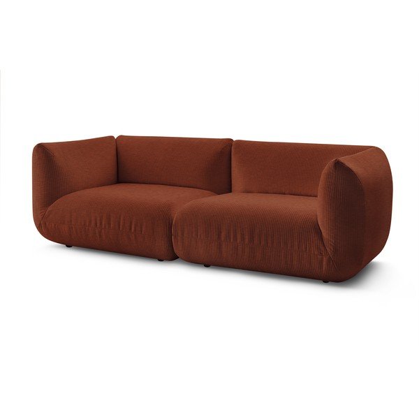 Narancssárga kordbársony kanapé 260 cm Lecomte – Bobochic Paris-image-3