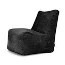 Fekete kordbársony babzsákfotel Seat Lounge – SLOWDOWN