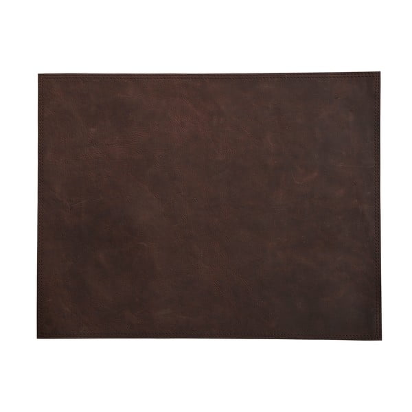 Doha 4 darab sötétbarna bőr tányéralátét, 45 x 35 cm - Furnhouse