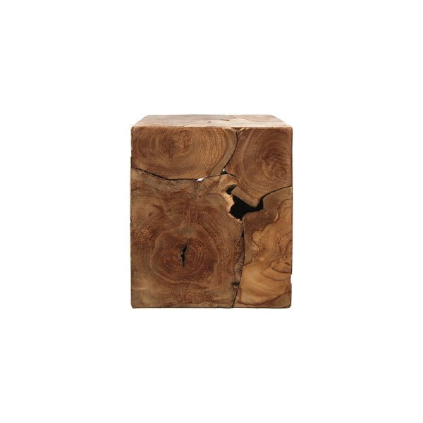 Cube teakfa tárolóasztal, 30 x 35 cm - HSM collection
