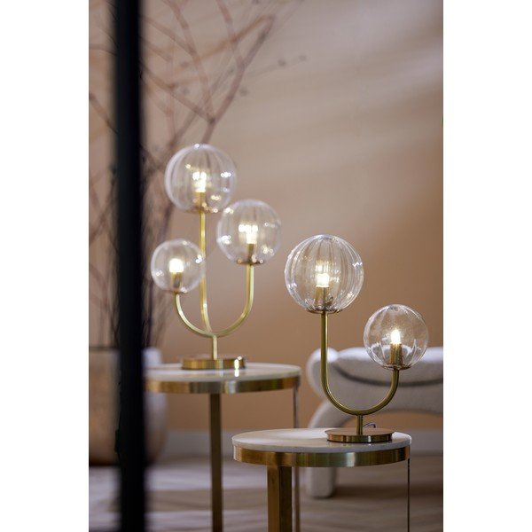 Aranyszínű asztali lámpa (magasság 43 cm) Magdala – Light & Living-image-1
