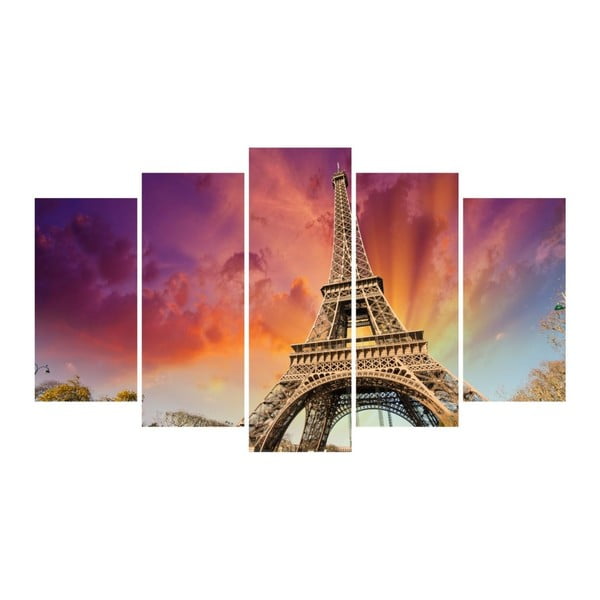 Fall Eiffel többrészes kép, 102 x 60 cm - 3D Art