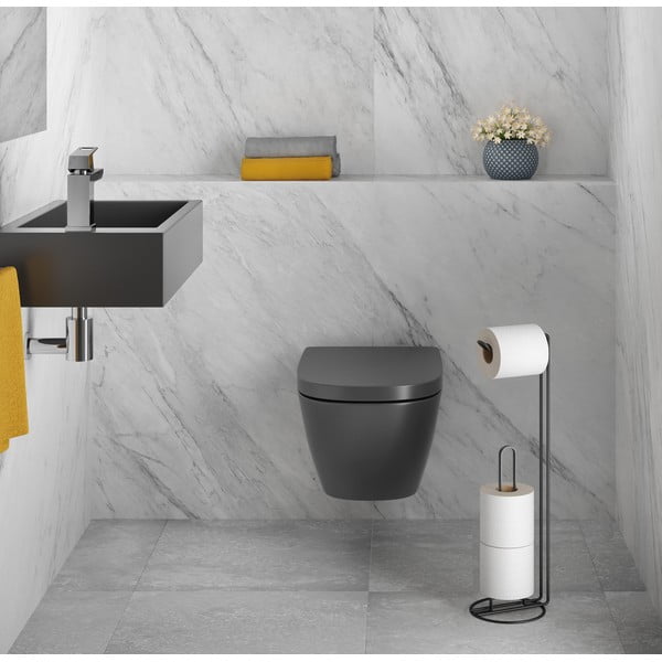 Origin fekete wc-papír tartó - Metaltex-image-1