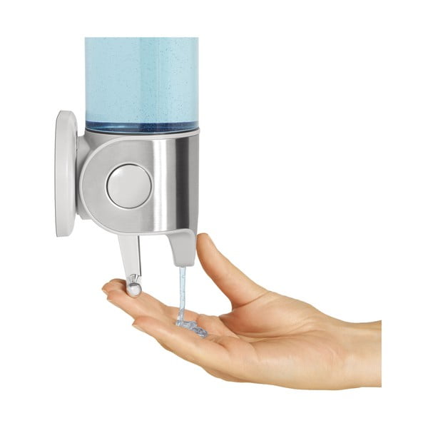 Ezüstszínű fali szappanadagoló rozsdamentes acélból 880 ml - simplehuman-image-4