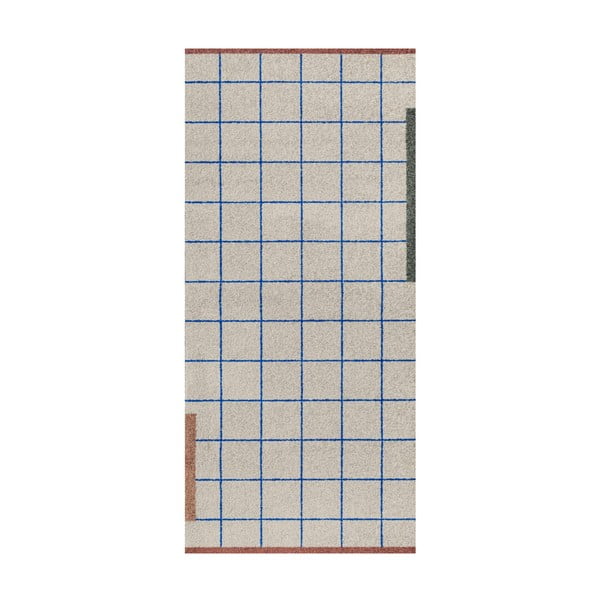 Elefántcsont színű mosható futószőnyeg 70x150 cm Network – Mette Ditmer Denmark