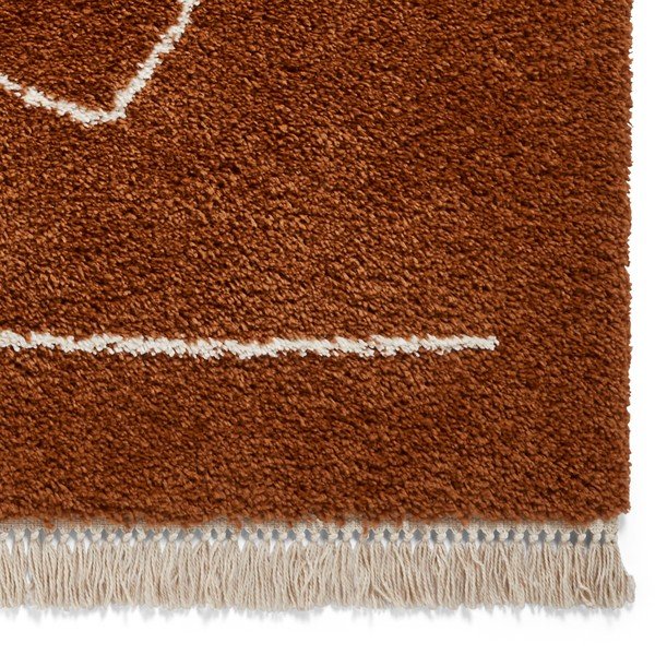 Boho terrakottapiros szőnyeg, 160 x 220 cm - Think Rugs-image-4