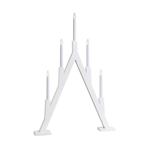 Fehér fénydekoráció karácsonyi mintával Bjurfors – Markslöjd