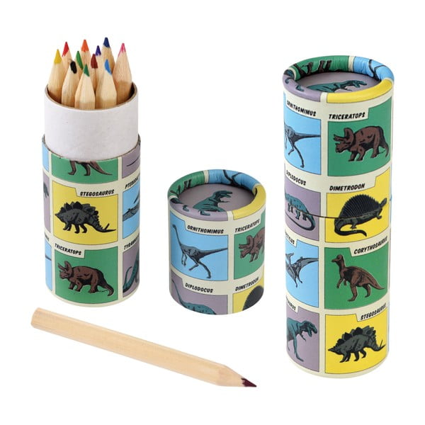 12 db-os ceruza készlet Prehistoric Land - Rex London-image-2