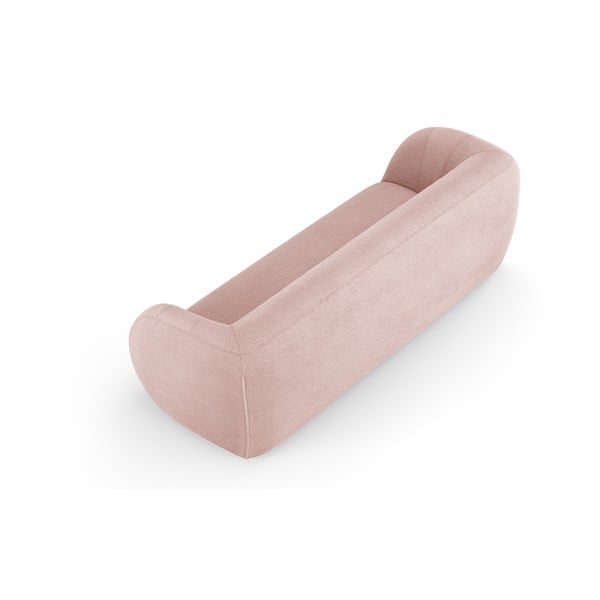 Világos rózsaszín buklé kanapé 230 cm Essen – Cosmopolitan Design-image-3