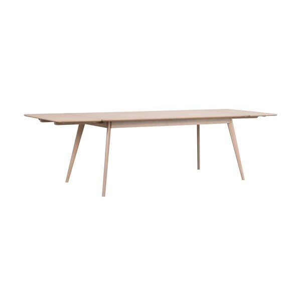 Bővíthető étkezőasztal tölgyfa dekoros asztallappal 190x90 cm Yumi - Rowico-image-4