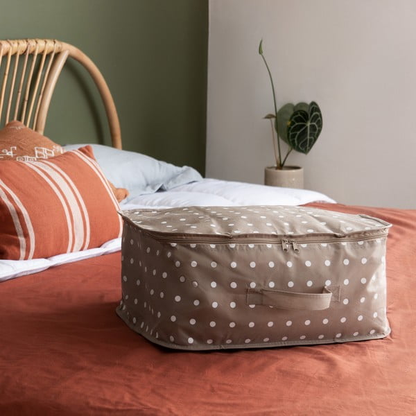 Dots kisméretű bézs ruhatároló doboz - Compactor-image-1