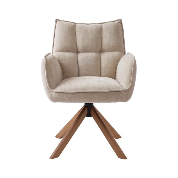 Krémszínű kárpitozott étkezőfotel szett 2 db-os Marilla – Unique Furniture-image-1