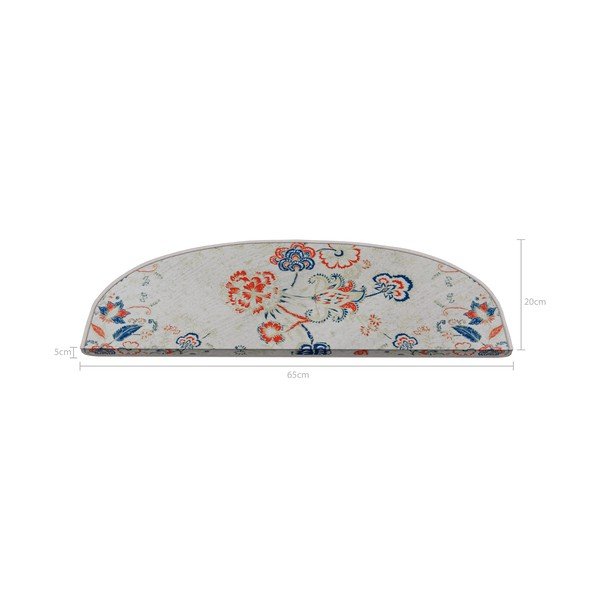 Lépcsőszőnyeg szett 16 db-os 20x65 cm Floral Path – Vitaus-image-2