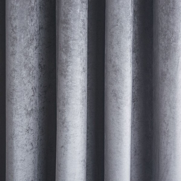 Szürke bársony függöny szett 2 db-os 168x137 cm Crushed Velvet Glamour Sequin – Catherine Lansfield-image-2