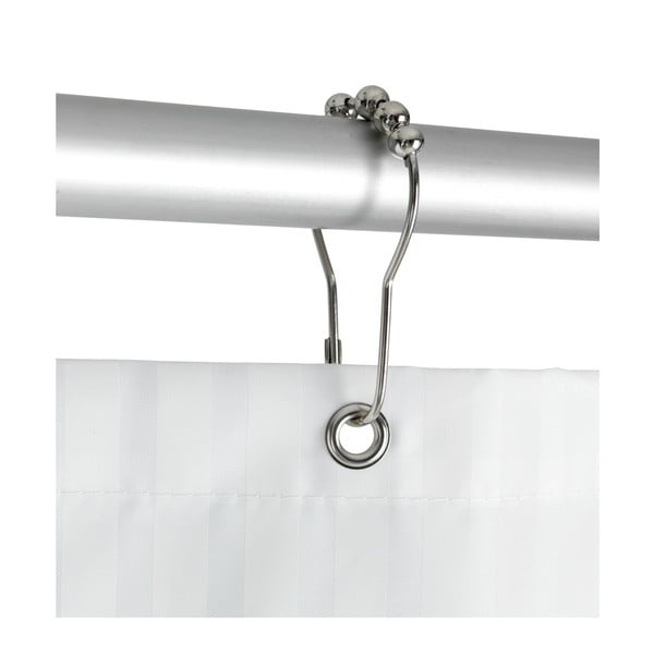 12 db-os zuhanyfüggöny akasztószett - Wenko-image-1