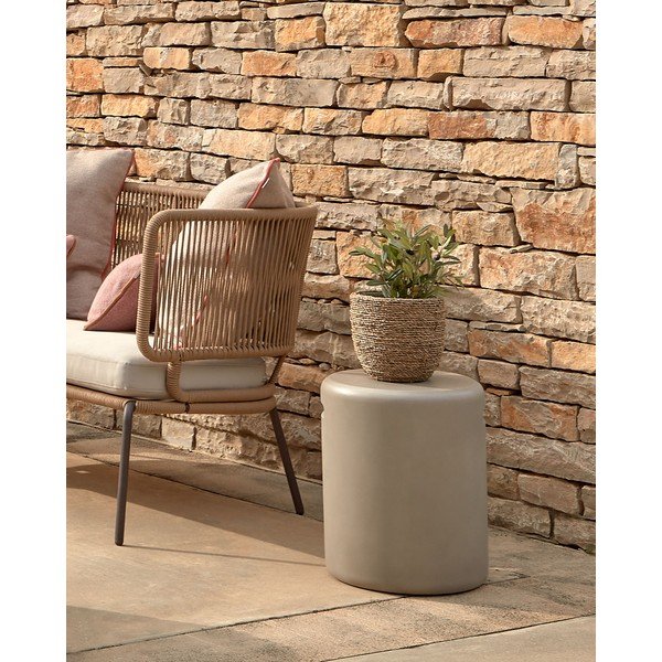 Kerek kerti tárolóasztal ø 35 cm Taimi – Kave Home-image-1