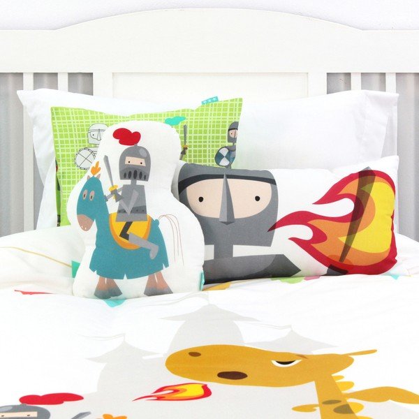 Knight gyermek pamut ágyneműhuzat, 140 x 200 cm - Mr. Fox-image-4