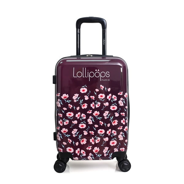Poppy lilásrózsaszín gurulós bőrönd - Lollipops