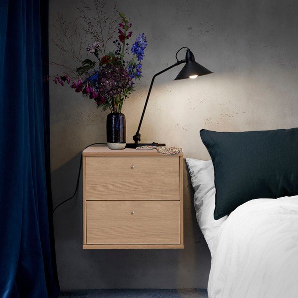 Függő éjjeliszekrény tölgyfa dekorral Mistral - Hammel Furniture-image-1