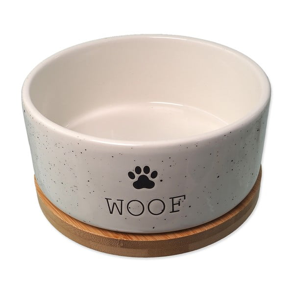 Kerámia tálka kutyáknak ø 16 cm Dog Fantasy WOOF – Plaček Pet Products