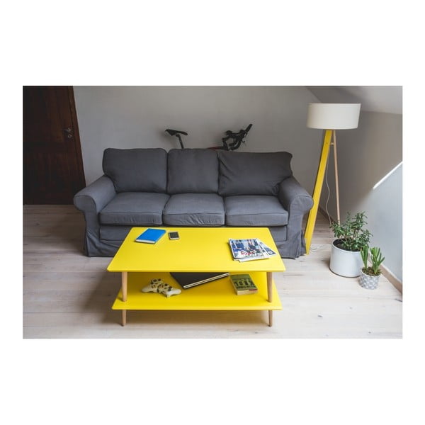 KORO fehér dohányzóasztal alsó polccal - Ragaba-image-3