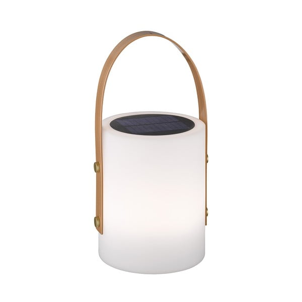 Fehér-barna LED asztali lámpa (magasság 34 cm) Bari – Fischer & Honsel