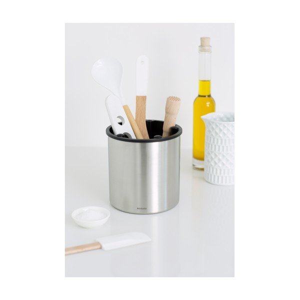 Matt ezüstszínű fém mosogatóeszköz tartó – Brabantia-image-1