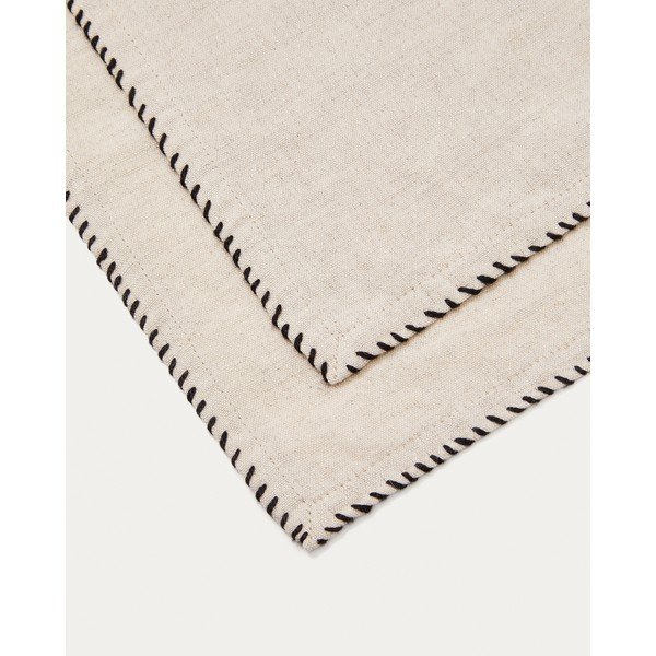 Textil tányéralátét szett 2 db-os 30x50 cm Sanpola – Kave Home-image-1