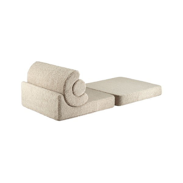 Világosbarna buklé gyerek fotel Flipster – Wigiwama-image-2