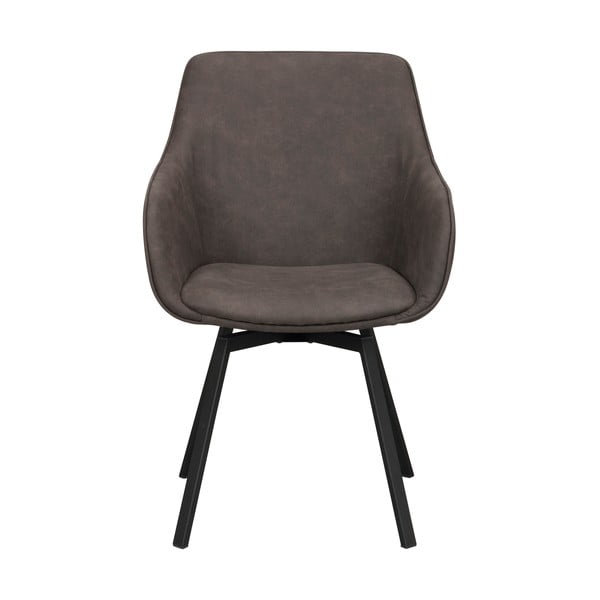 Szürke kárpitozott étkezőfotel szett 2 db-os Alison – Rowico-image-2